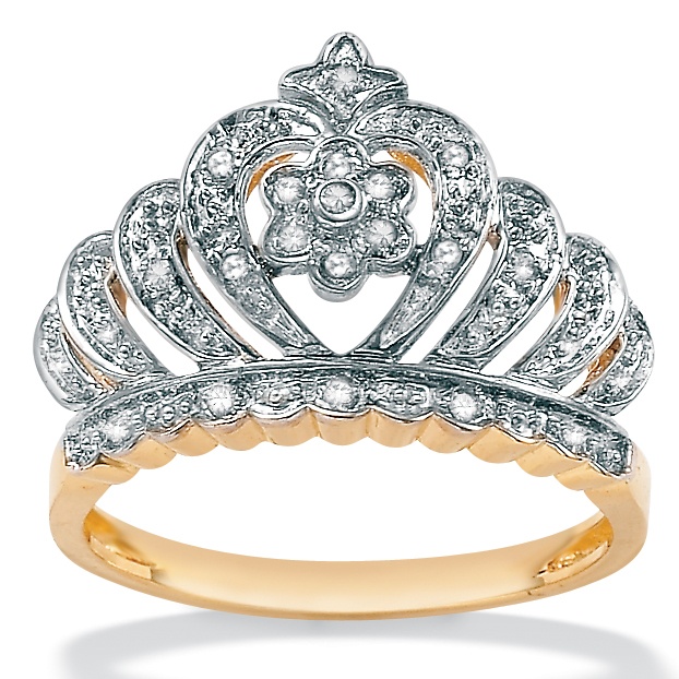 Diamond 10k Crown Ring