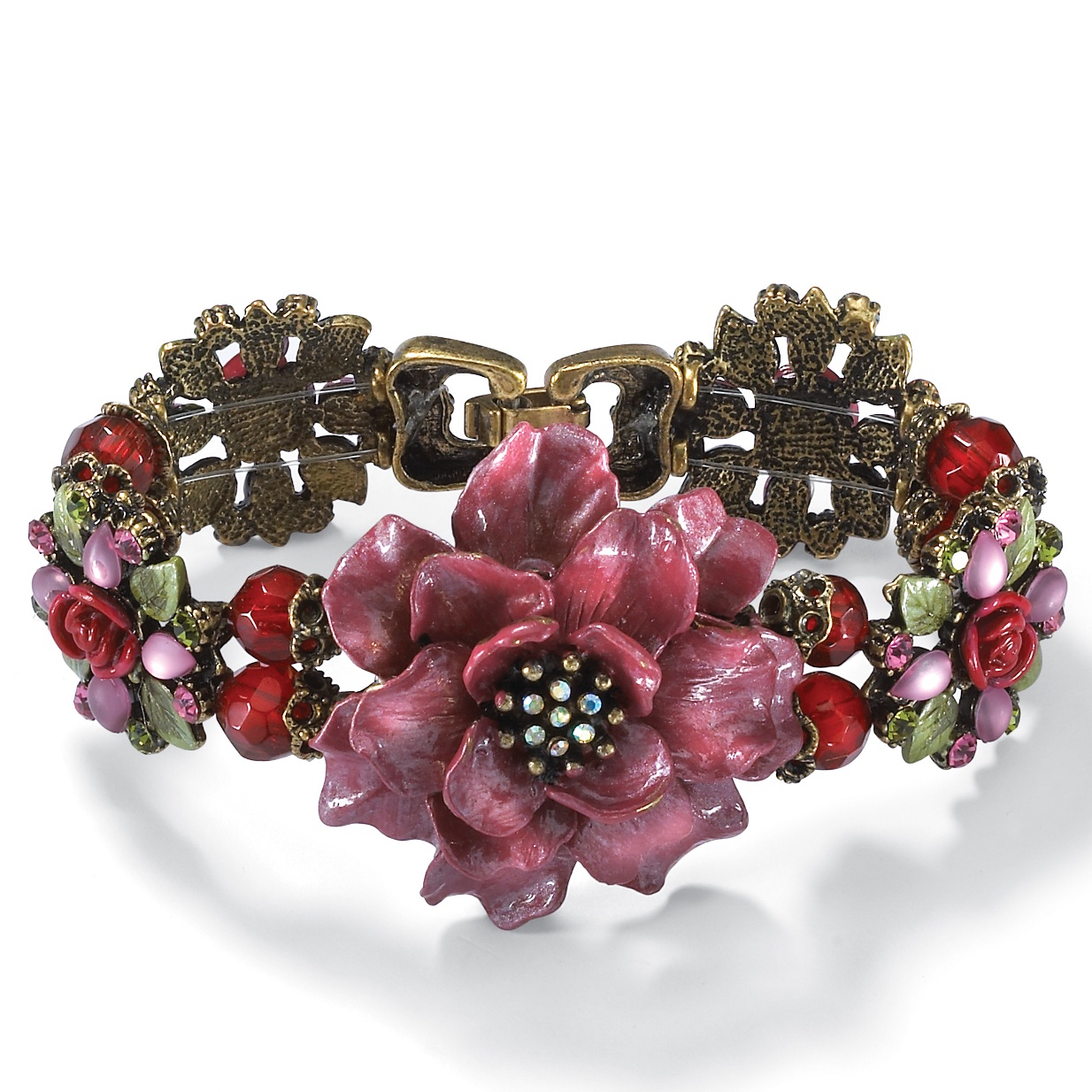 Flower-Shaped Bracelet 7 1/4"