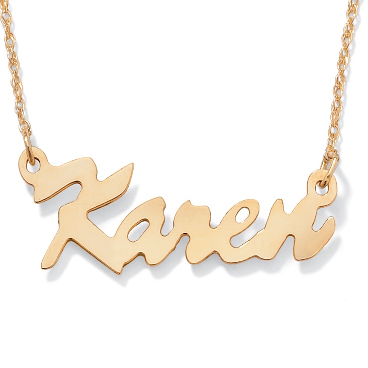 10k Gold Child's Name Necklace 15