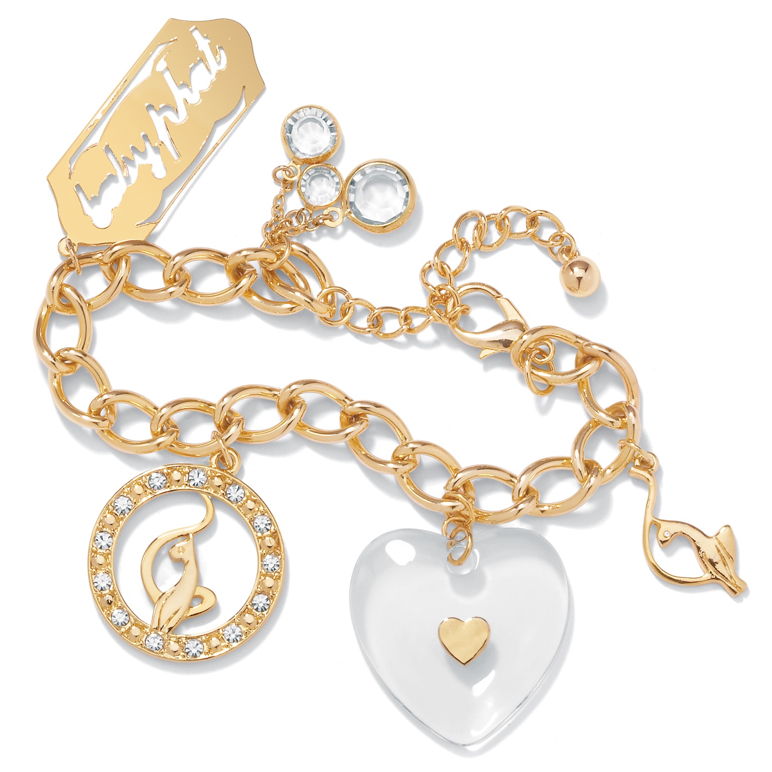 Baby Phat Cat Logo Bracelet 8"-10"