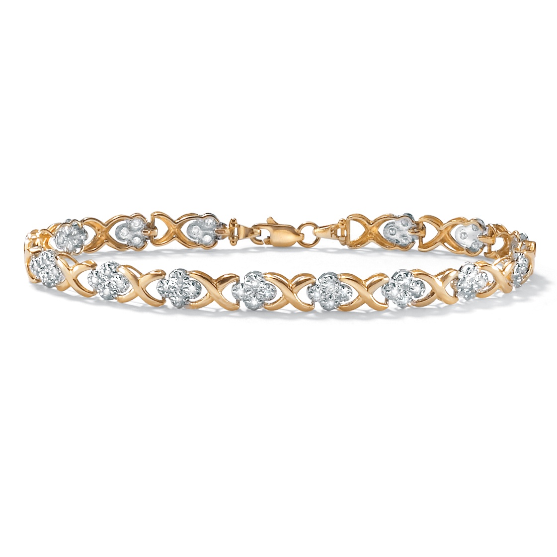 Diamond 10k Bracelet 7 1/4"