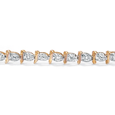 Diamond 10k Bracelet 71/4"