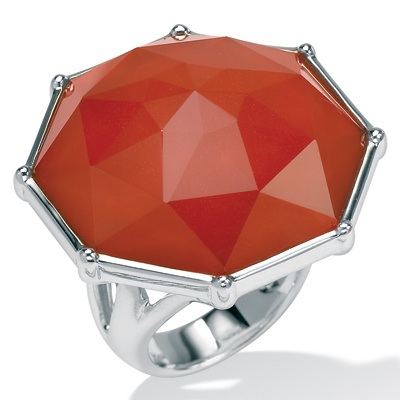 Chalcedony Sterling Silver Ring, Sizes 7-12
