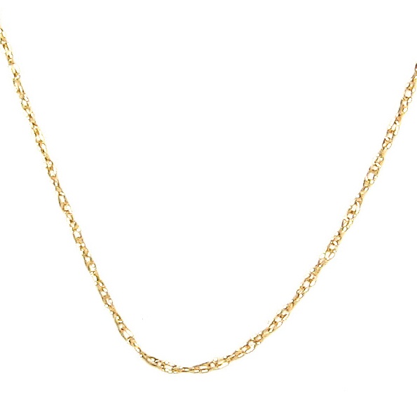 10k Gold Rope Chain Necklace 18" Length