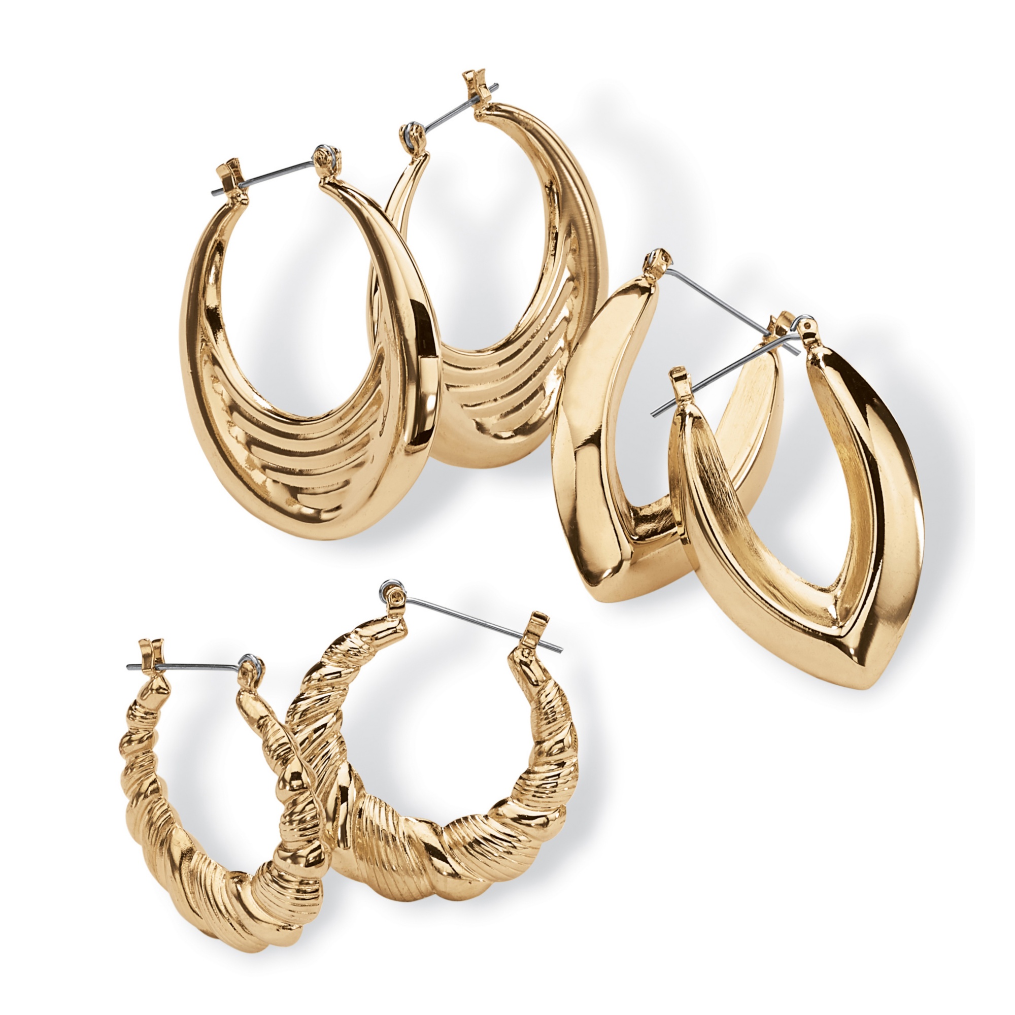 3-Piece Hoop Earring Set