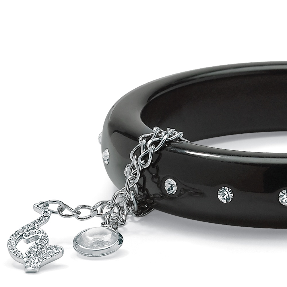 Baby Phat Black Bangle Bracelet 8"