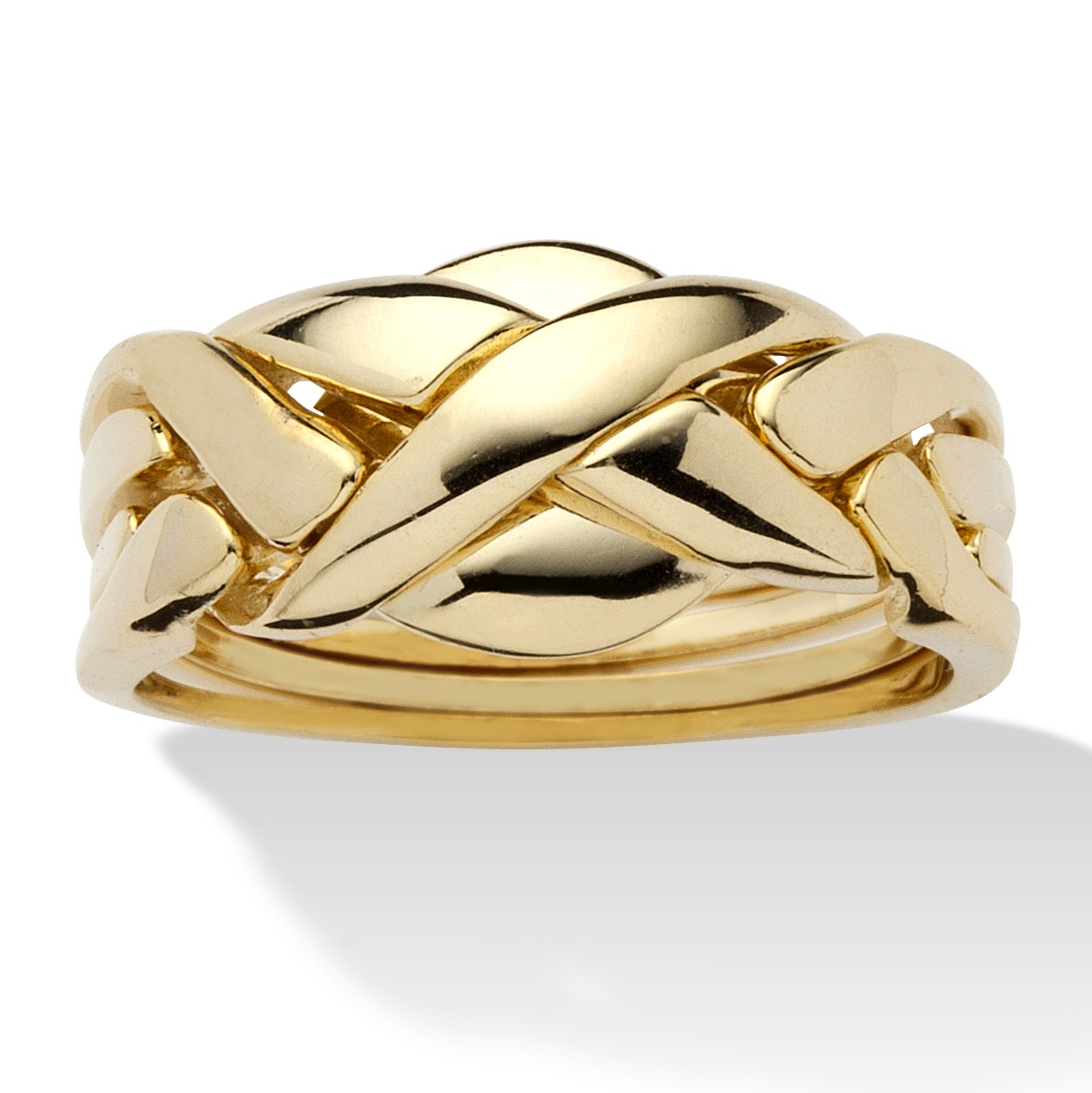14k Gold-Layered Puzzle Ring