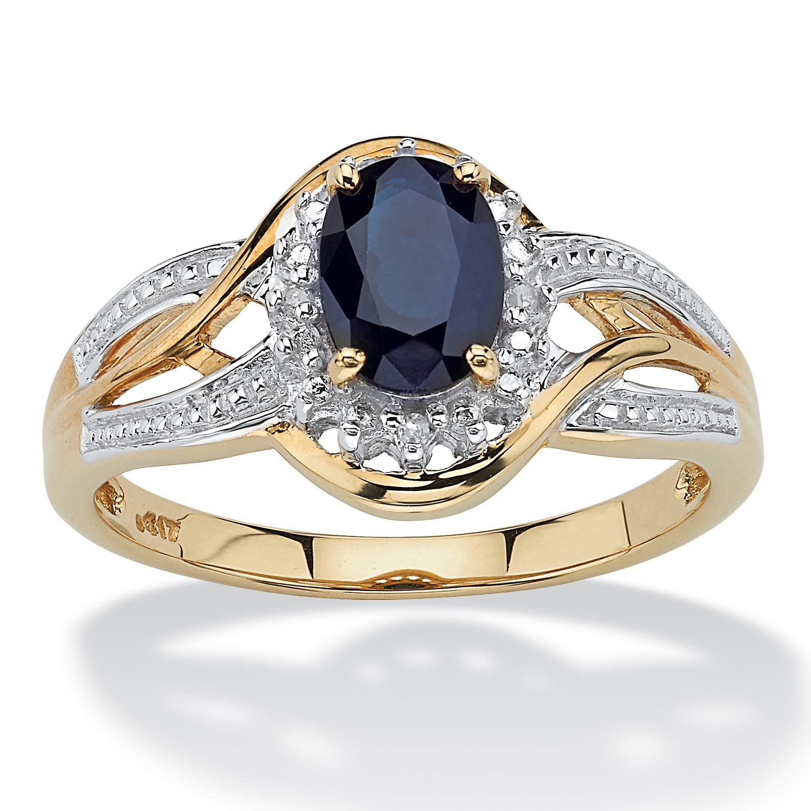 Blue Sapphire 10k Gold Ring