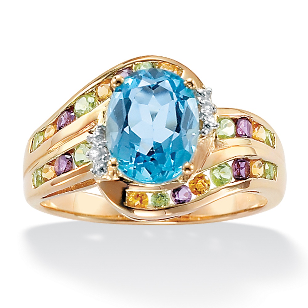 Blue Topaz 10k Gold Ring