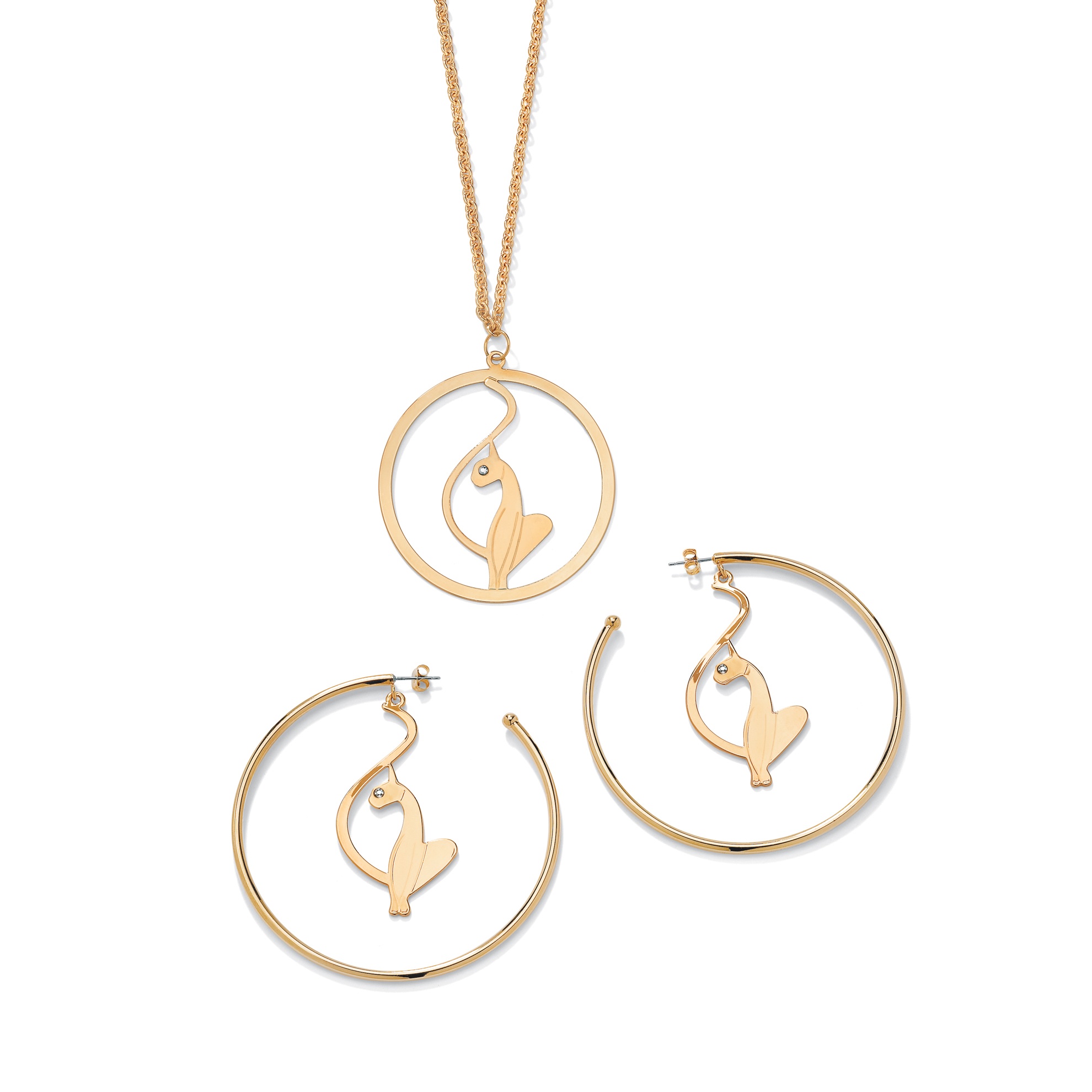 Gold Electroplate Tailored Jewelry Set