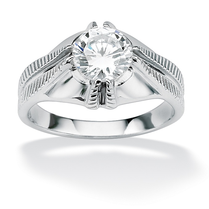 Men's DiamonUltra™ CZ Sterling Silver Ring