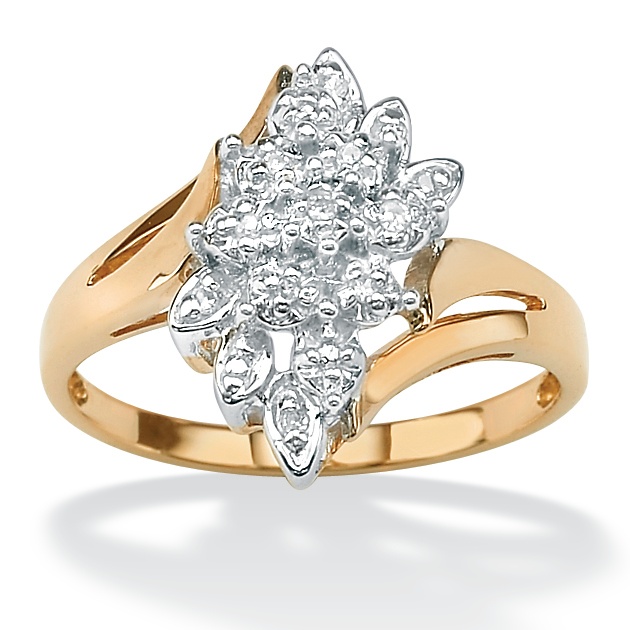 10K Gold Diamond Women's Ring