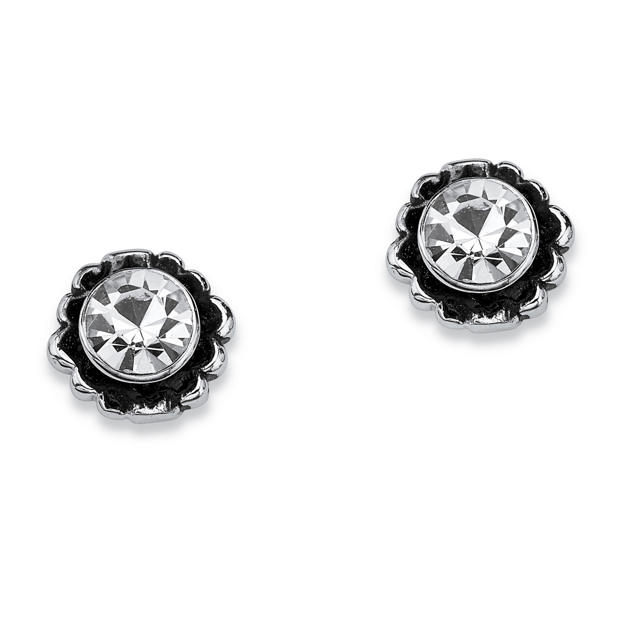 Sterling Silver Birthstones Simulated Earrings