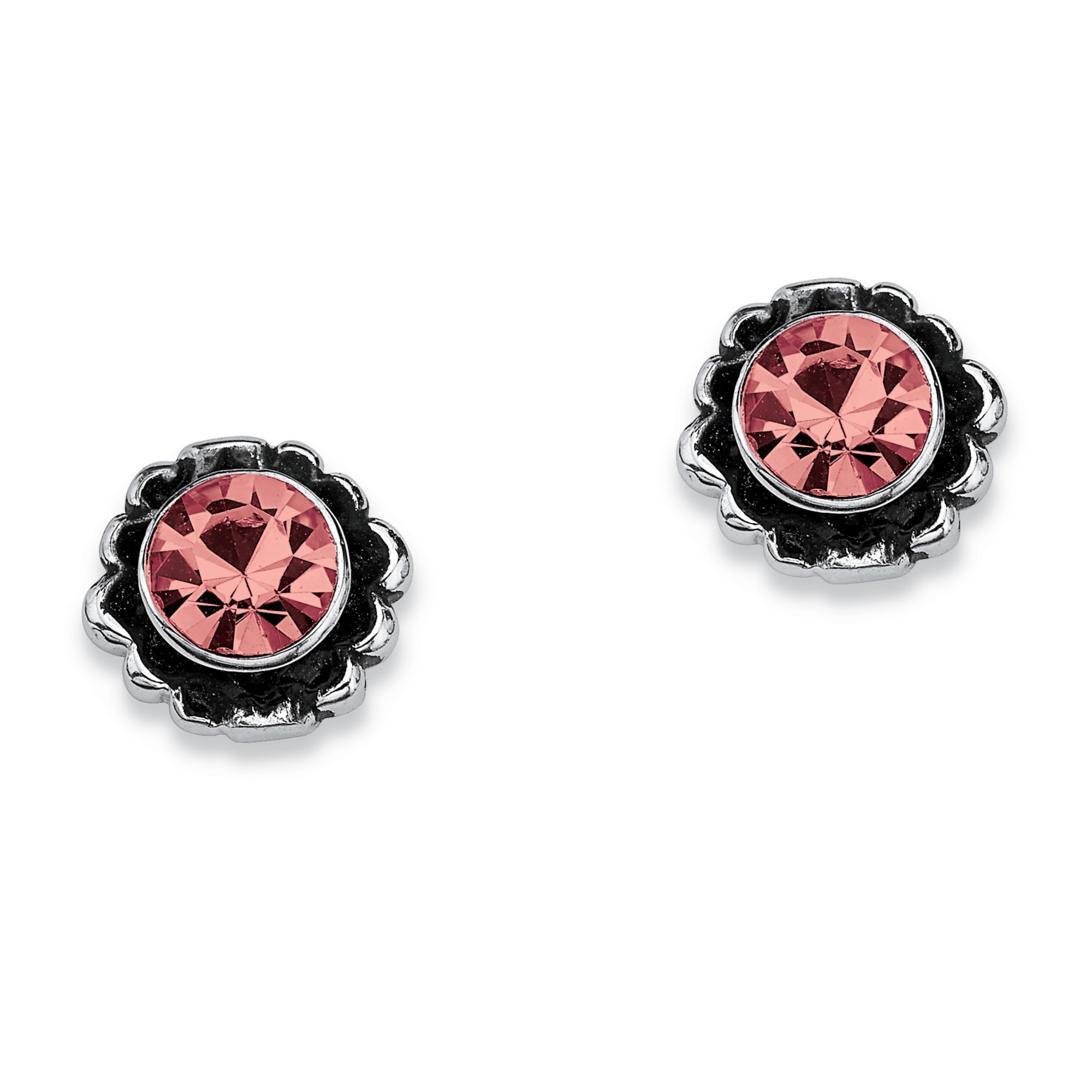 Sterling Silver Birthstones Simulated Earrings