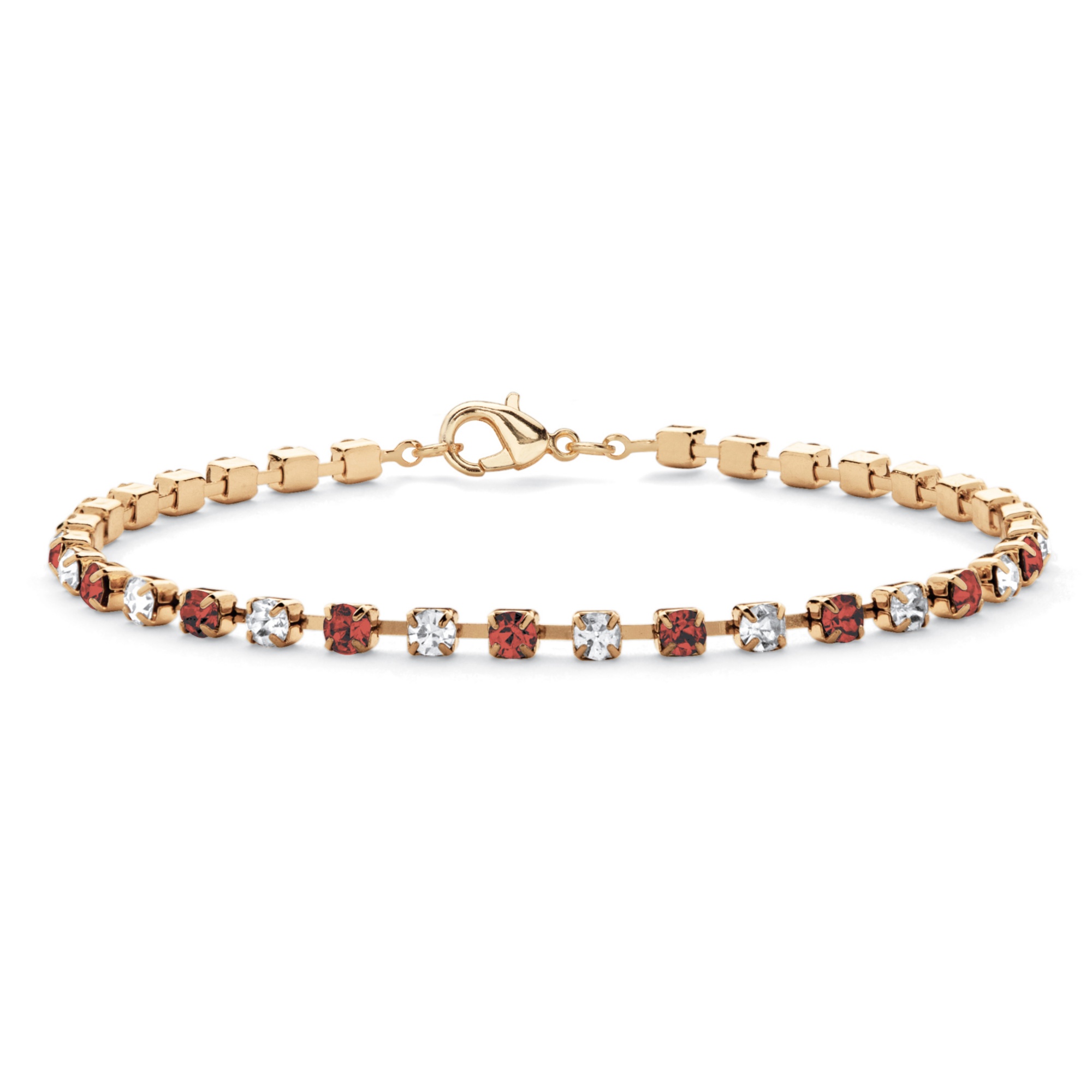 14k Gold-Plated Birthstone Bracelet 7 1/4"