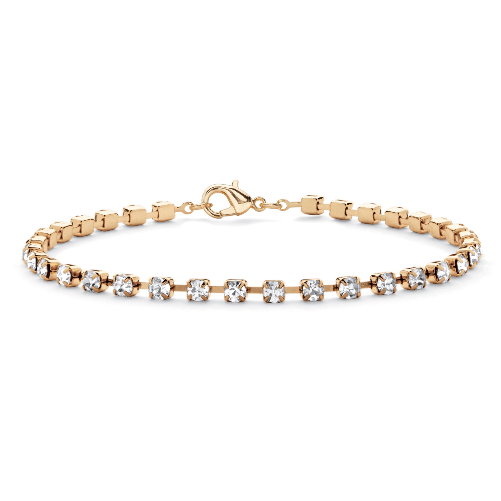 14k Gold-Plated Birthstone Bracelet 7 1/4"