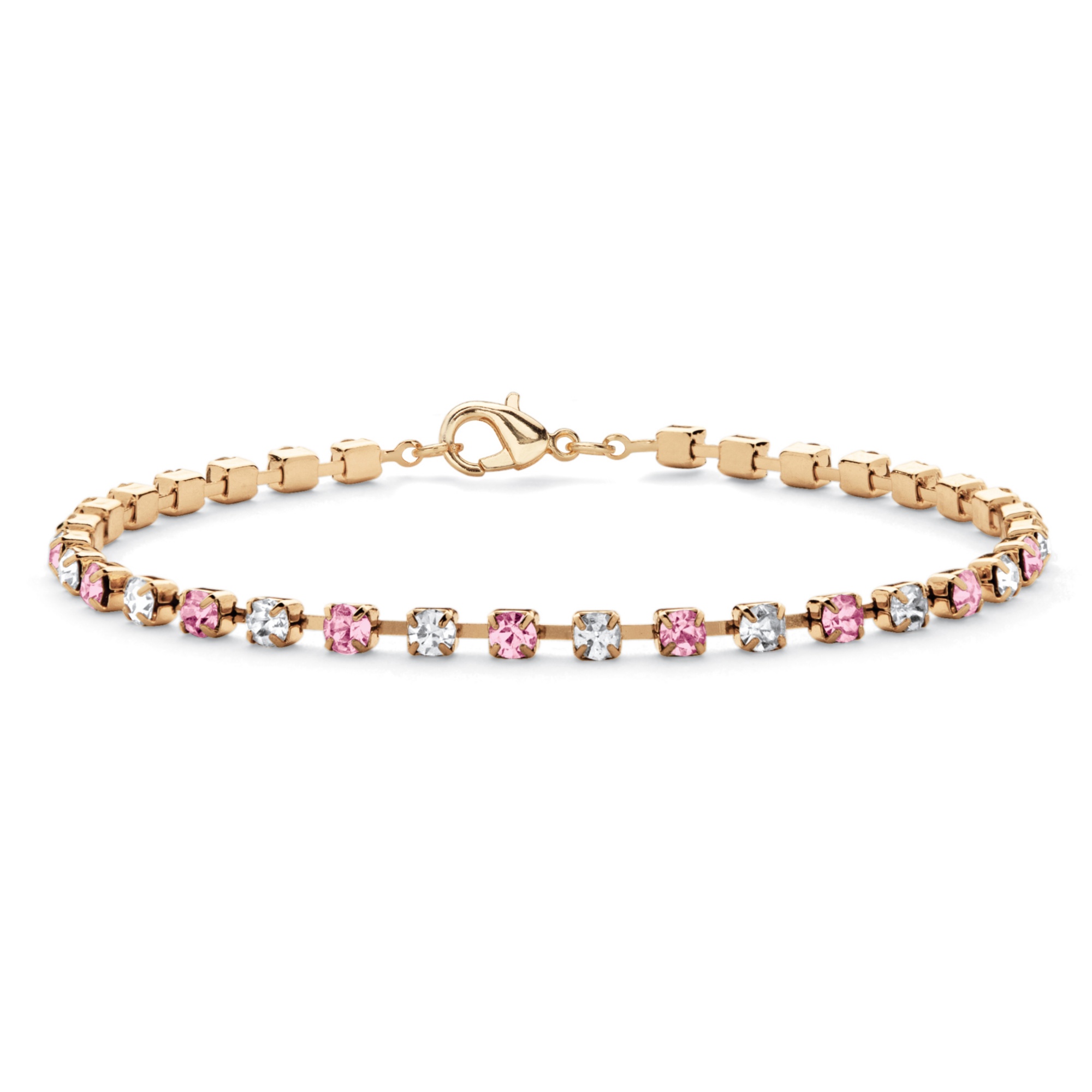 14k Gold-Plated Birthstone Bracelet 7 1/4"