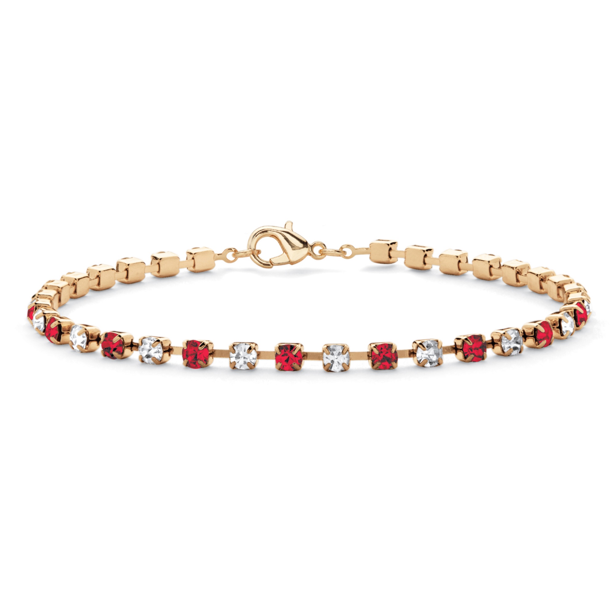 14k Gold-Plated Birthstone Bracelet 7 1/4"