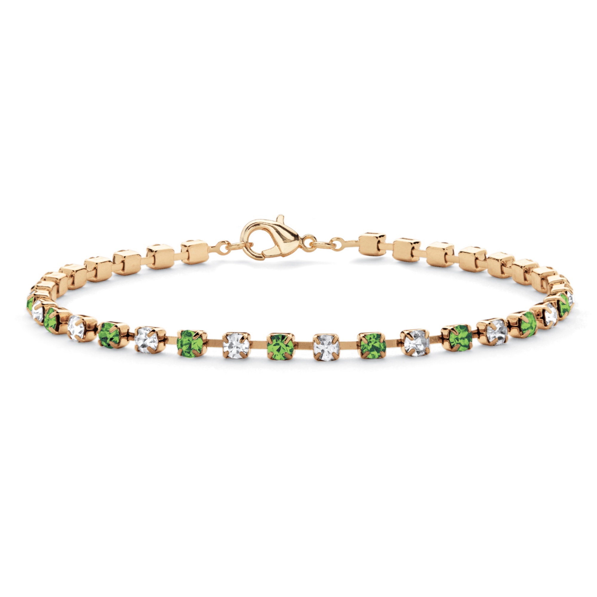 14k Gold-Plated Birthstone Bracelet 7 1/4"