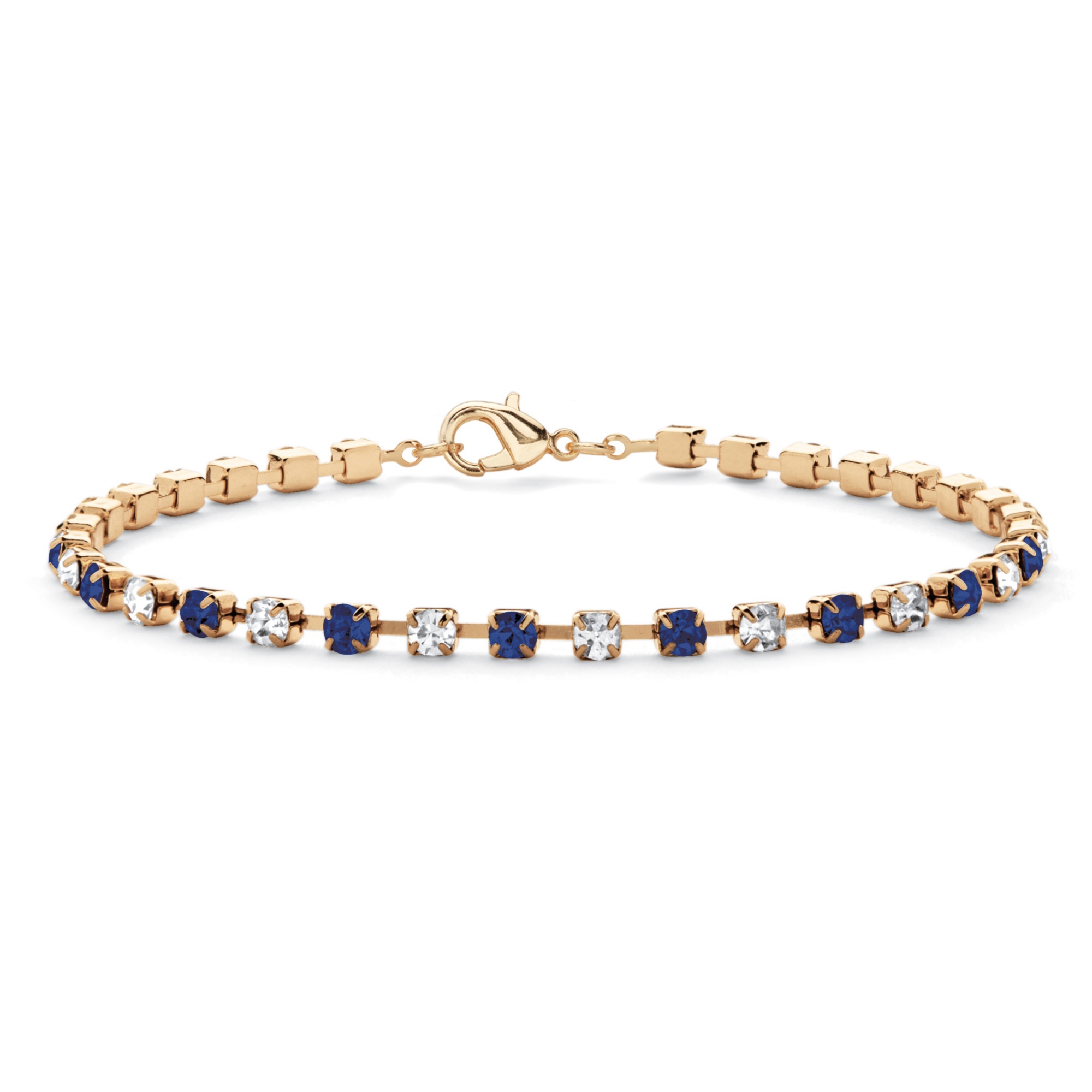 14k Gold-Plated Birthstone Bracelet 7 1/4"