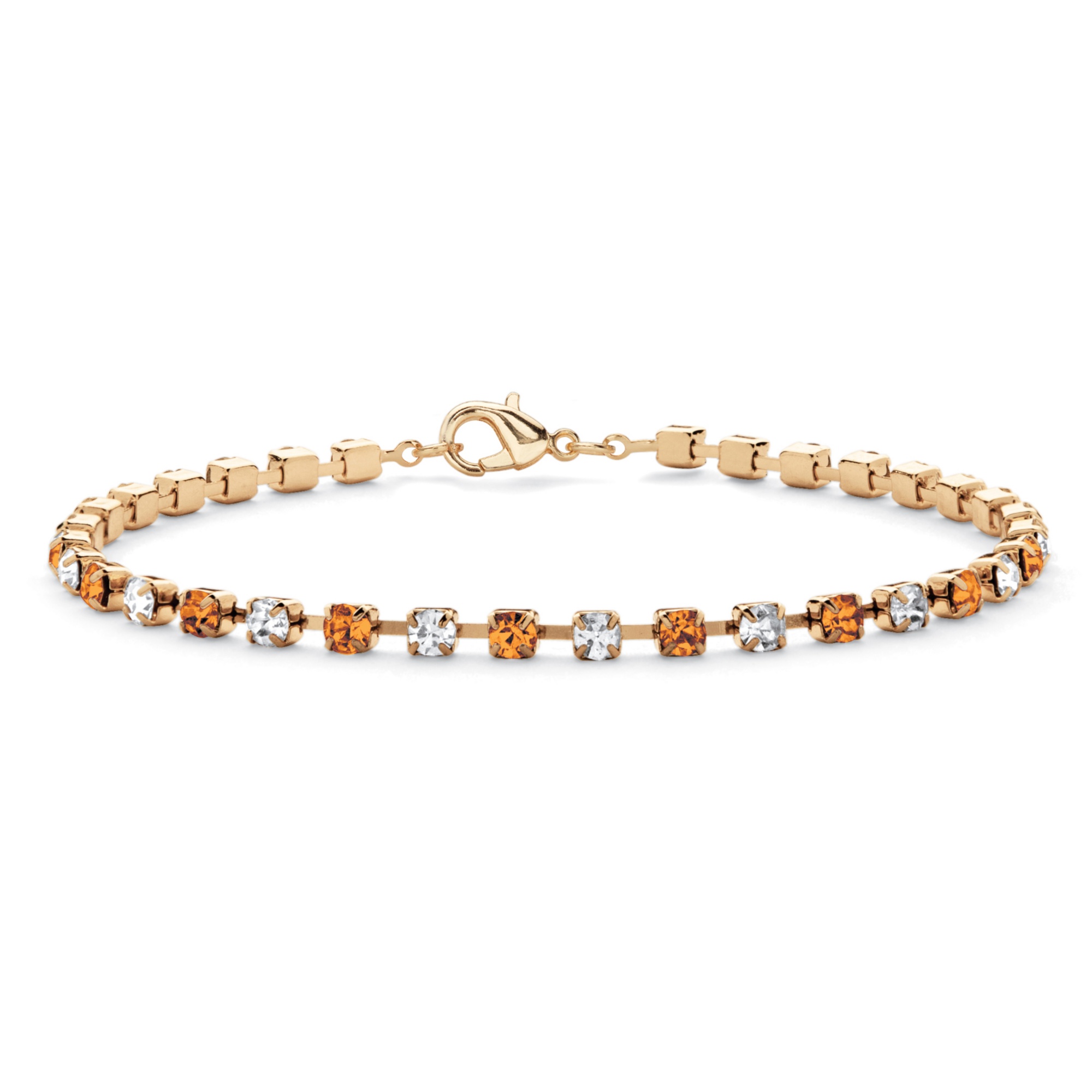 14k Gold-Plated Birthstone Bracelet 7 1/4"