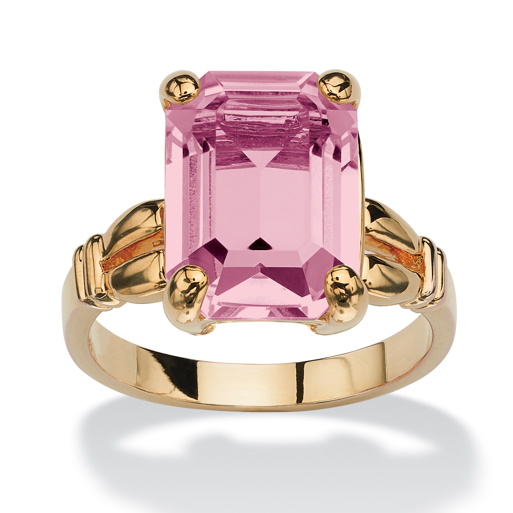 14k Gold-Plated Birthstone Simulated Ring