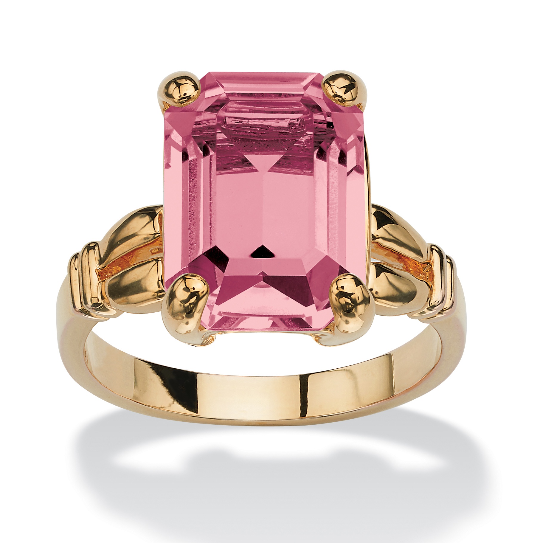 14k Gold-Plated Birthstone Simulated Ring