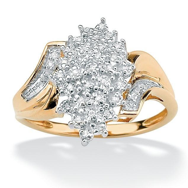 10K Gold Diamond Women's Ring