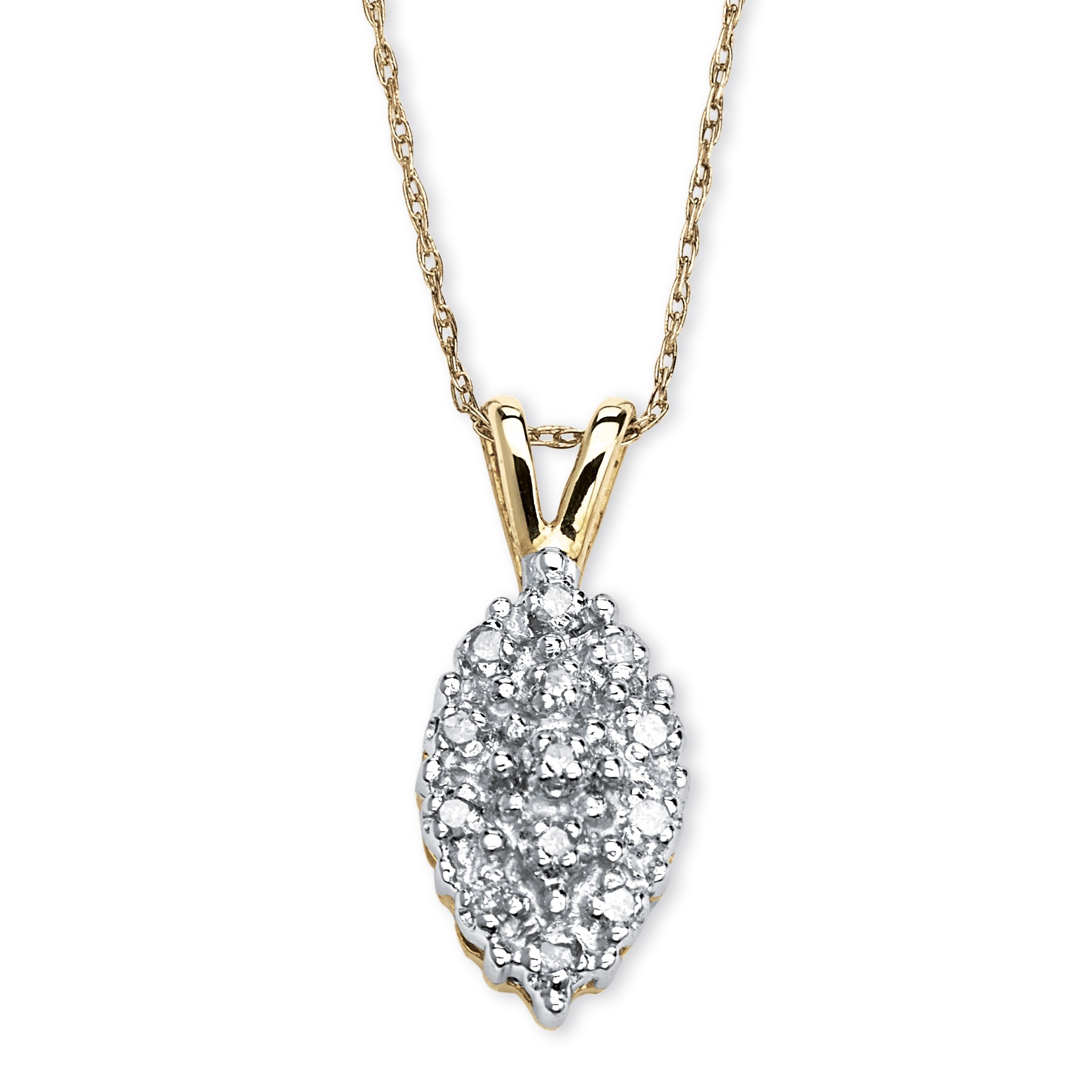 10K Gold Diamond Pendant (Women's)