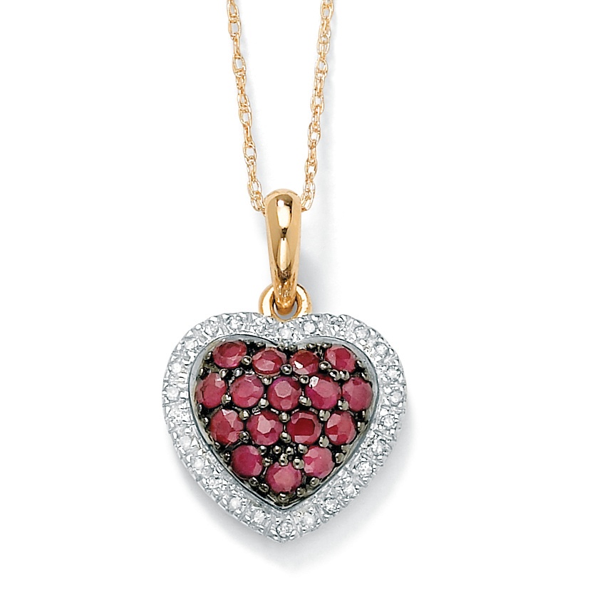 10K Gold Ruby Pendant