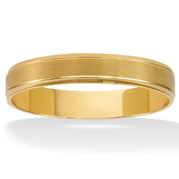 10K Gold Men's Comfort-Fit Wedding Band