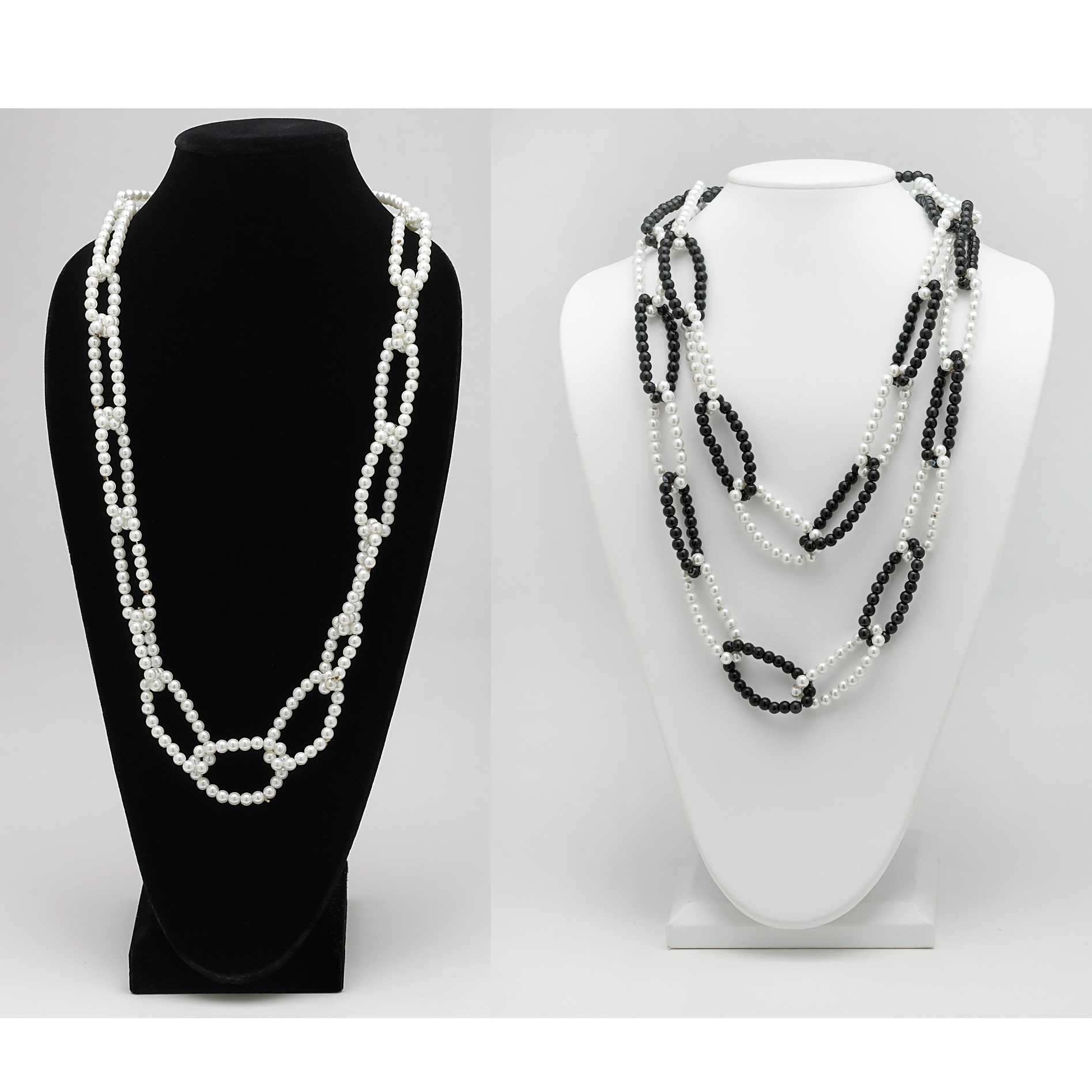 Set of Two Simulated Pearl Necklaces