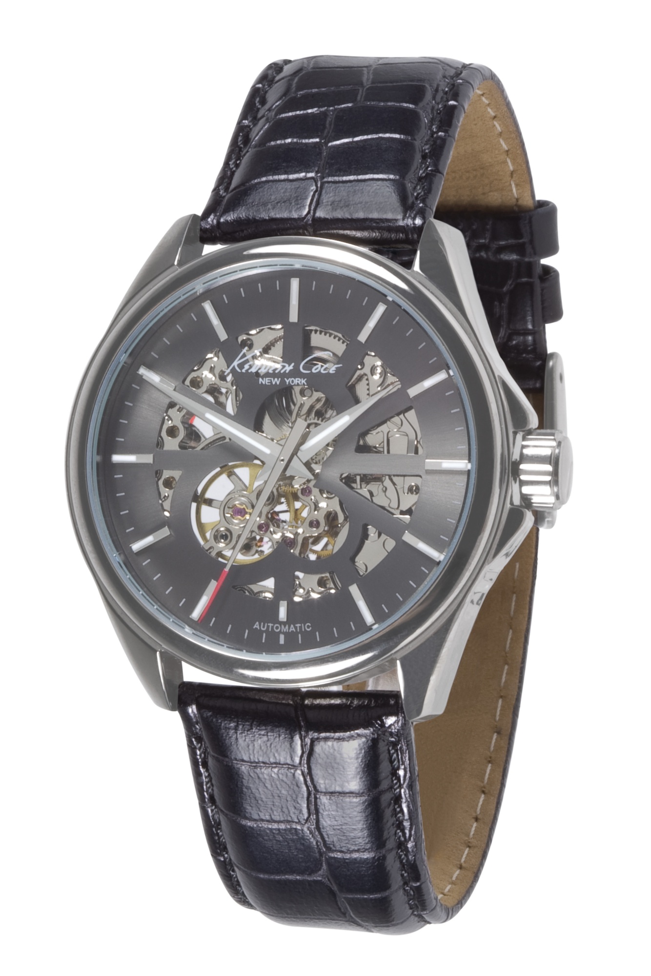 Silvertone Men's Kenneth Cole Skeleton Watch