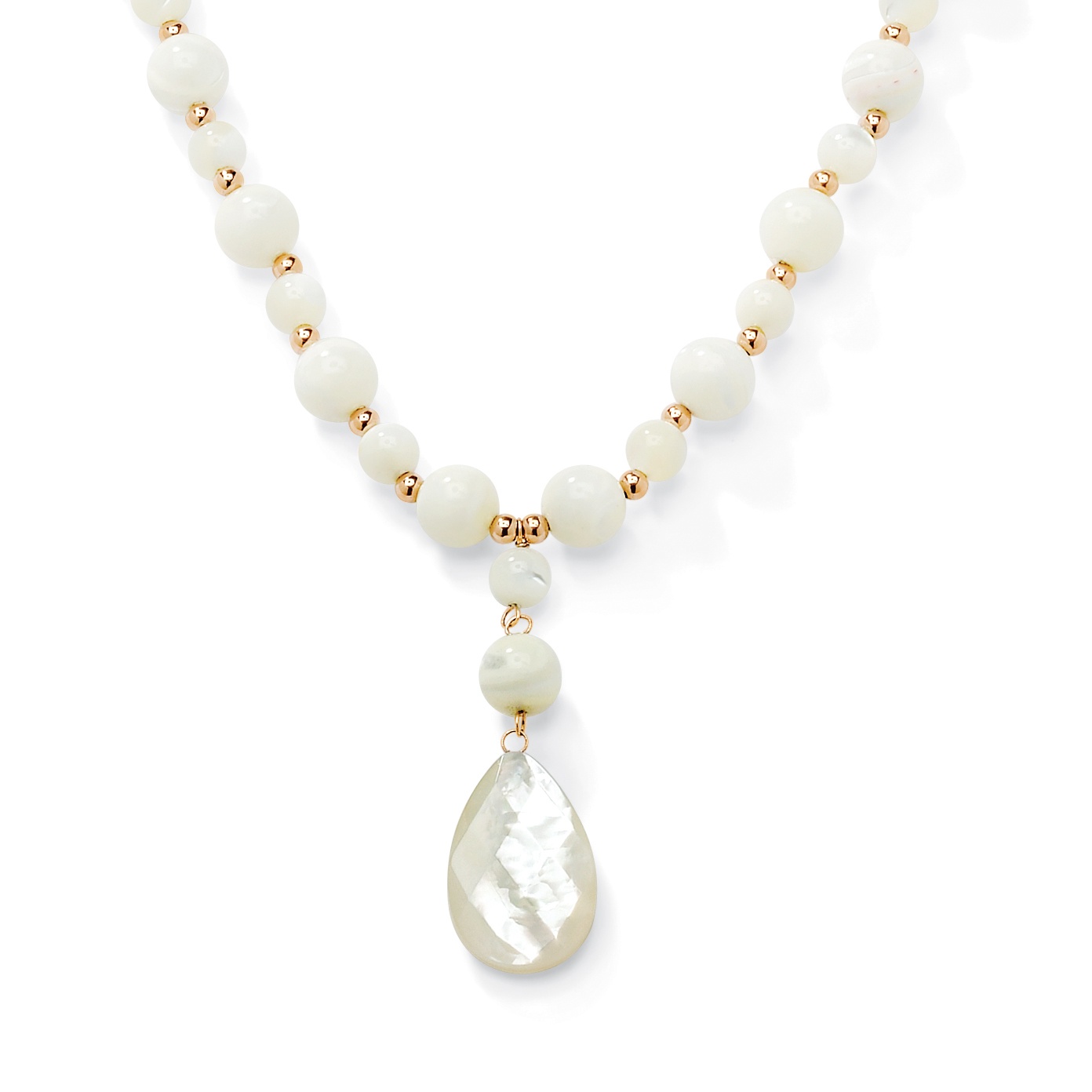 10k Gold Mother-of -Pearl Necklace