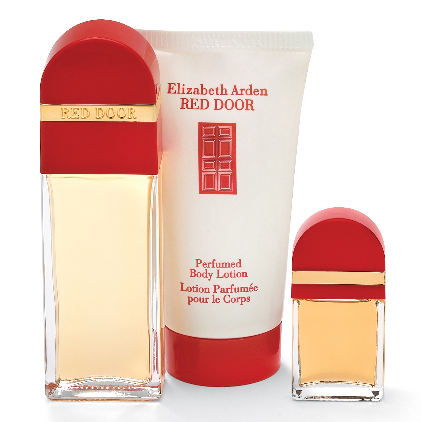Perfume Gift Set Ladies Fragrances Red Door by Elizabeth Arden 3-Piece Gift Set
