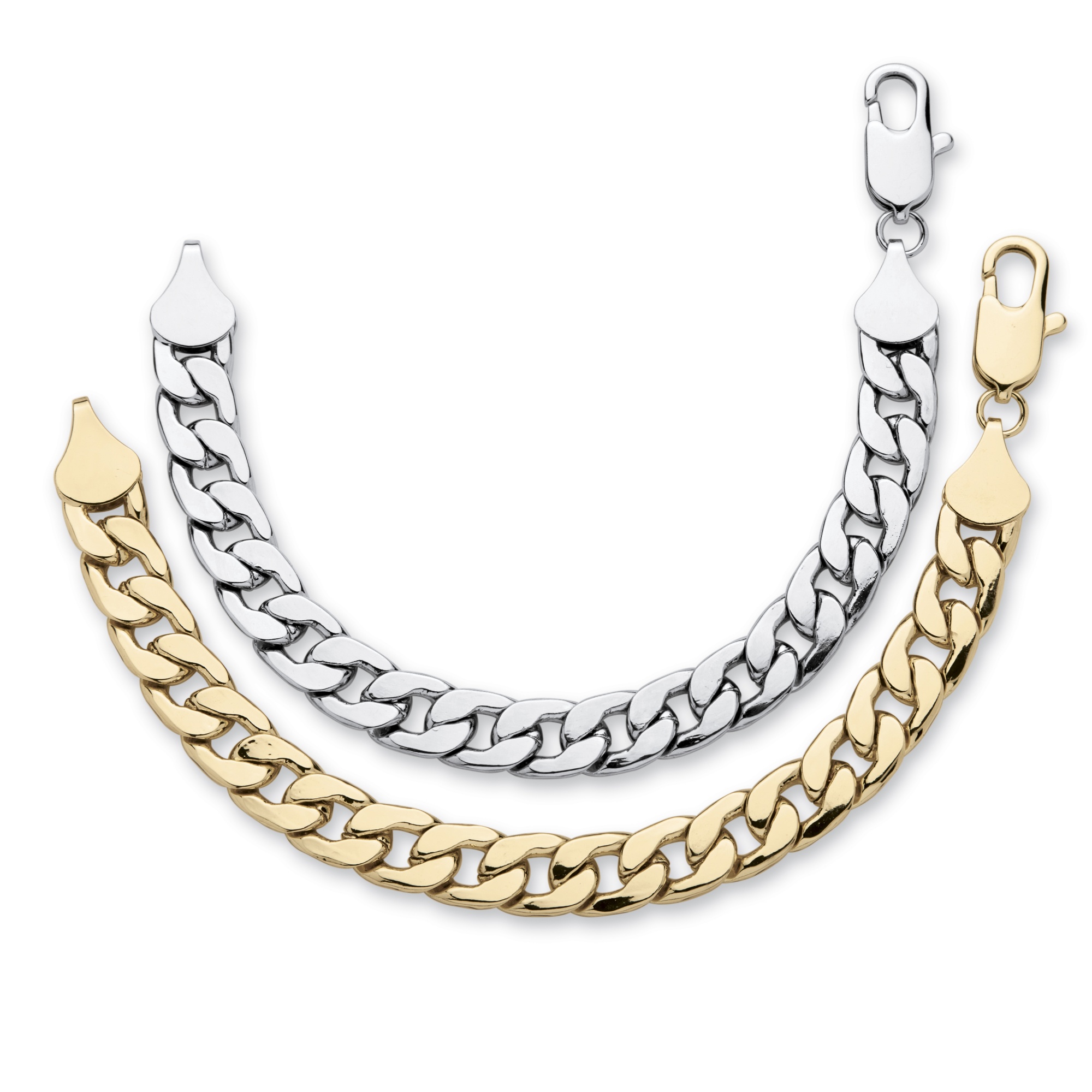 Silvertone and 14k Gold-Plated Bracelet Set Buy One - Get One
