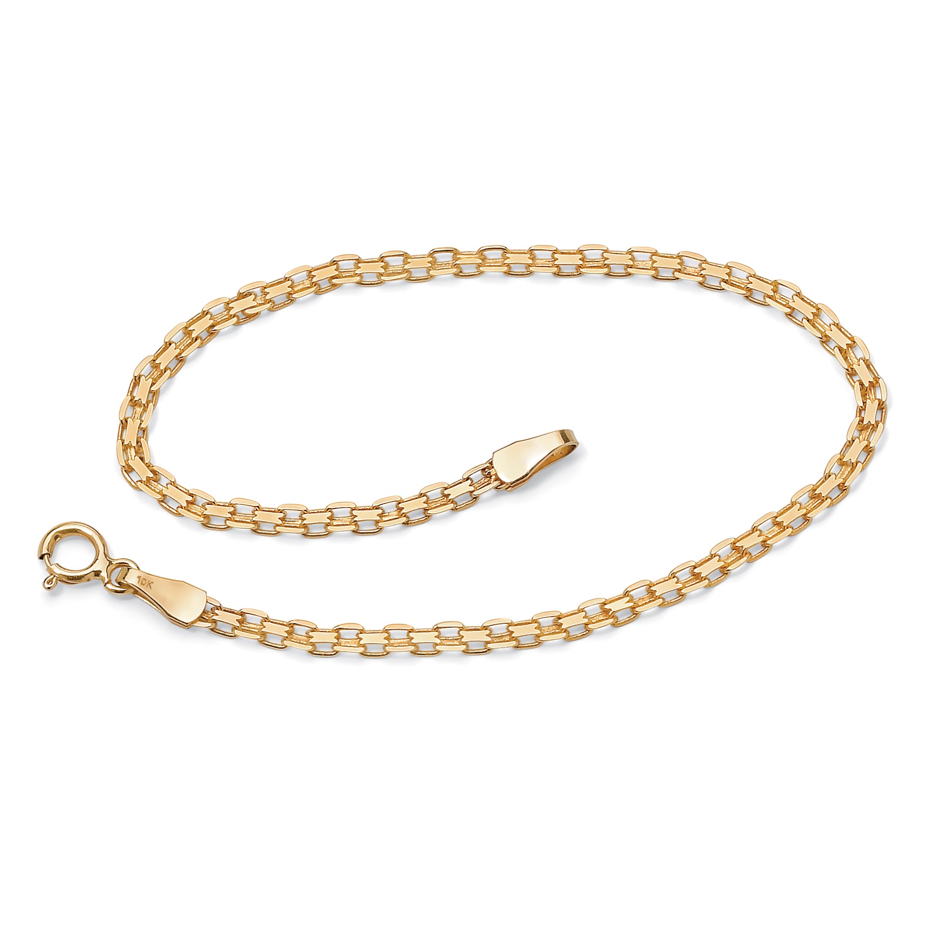 10k Gold Bismark-Link Bracelet 7 1/4"