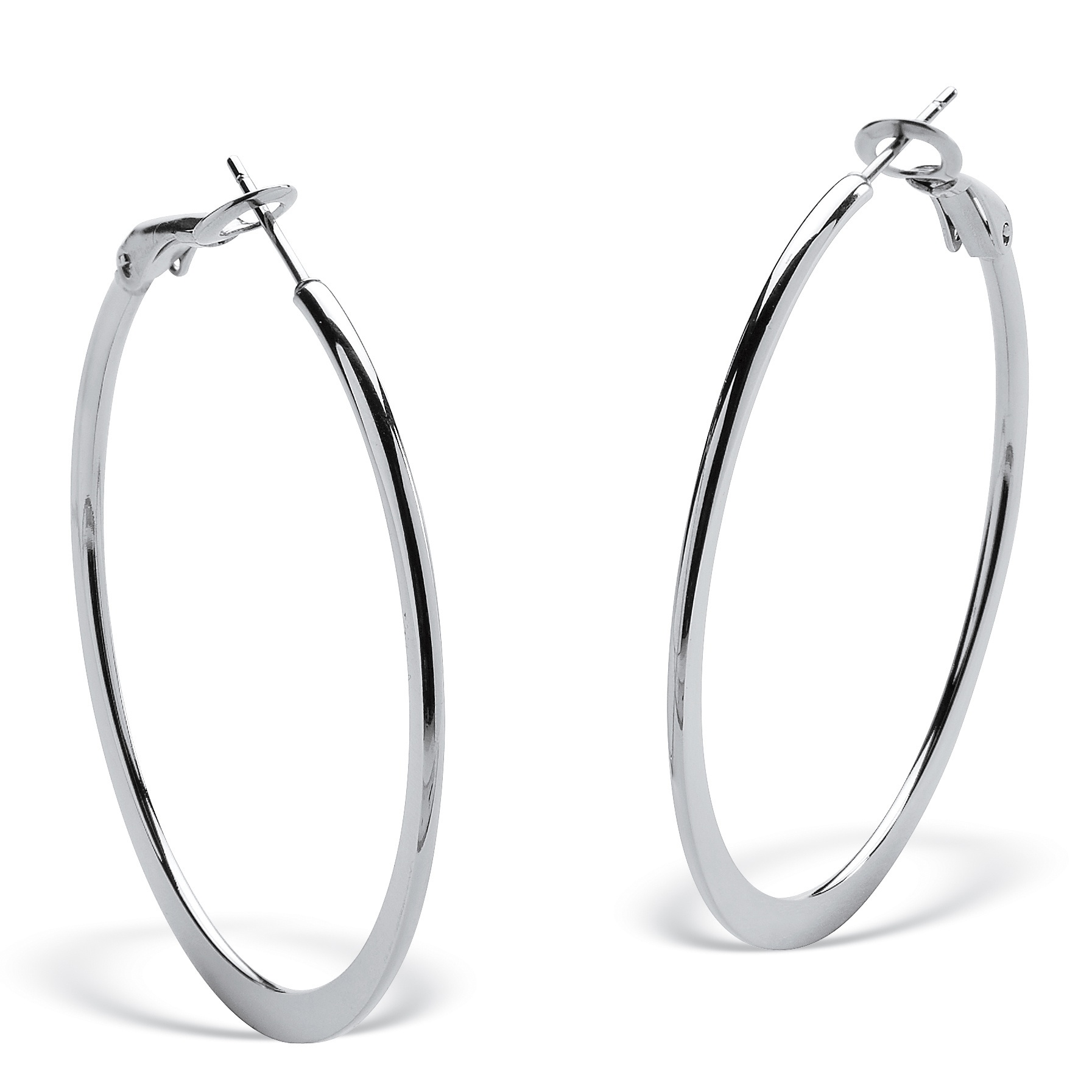Stainless Steel Hoop Pierced Earrings