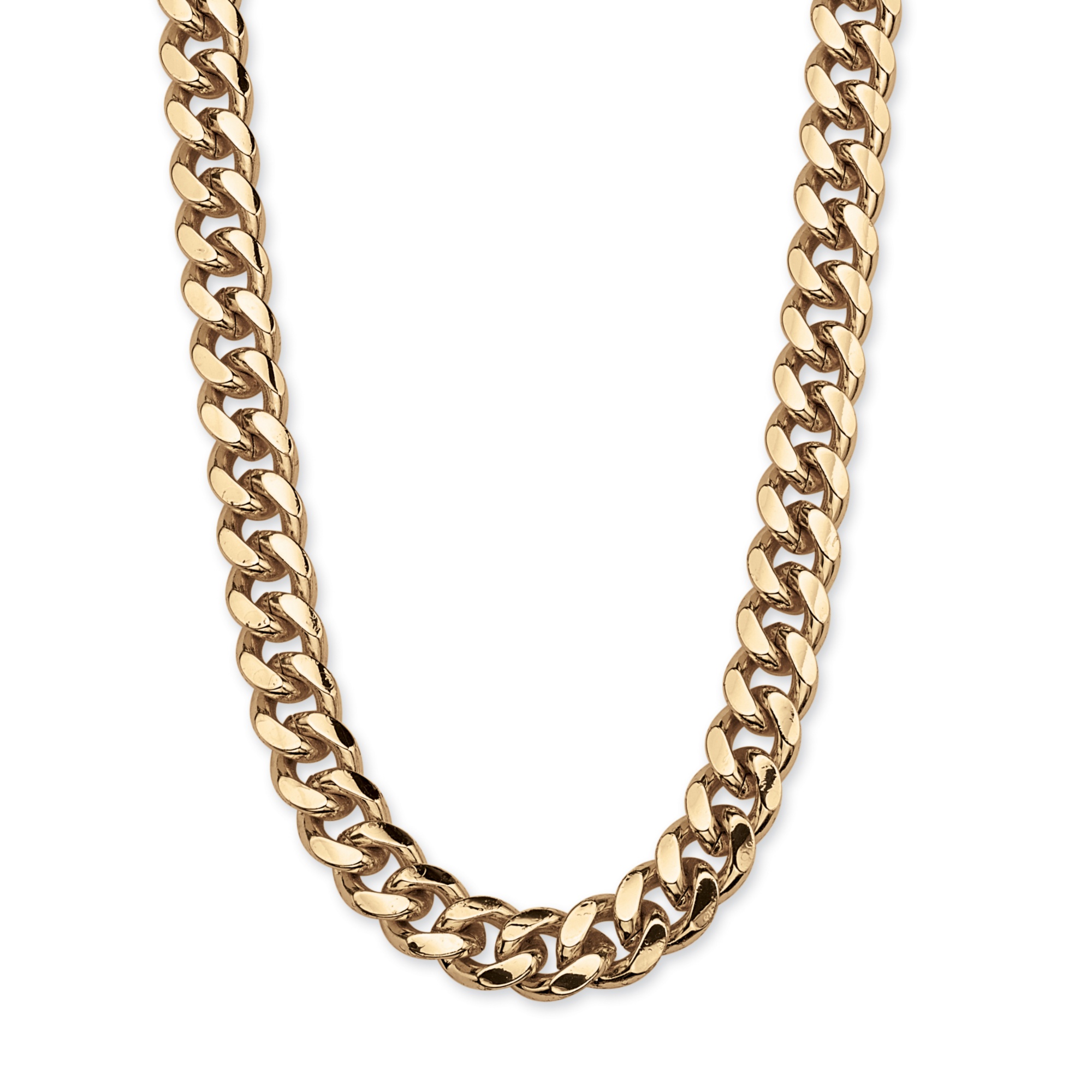 Men's 14k Gold-Plated Curb-Link Necklace 30"