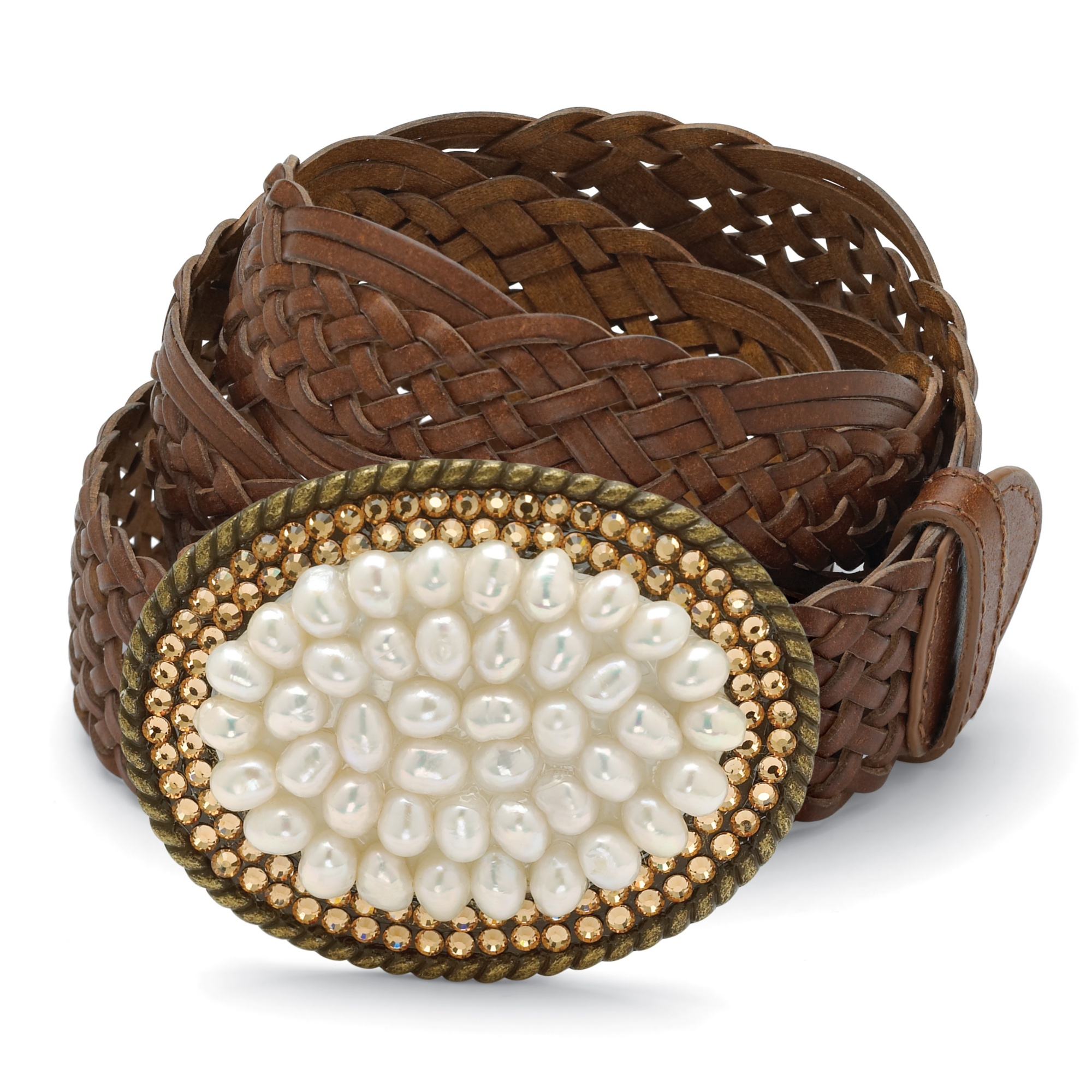 Antiqued Goldtone Metal Cultured Freshwater Pearl and Champagne-Colored ...