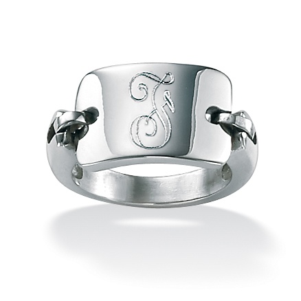 Stainless Steel Personalized Ring