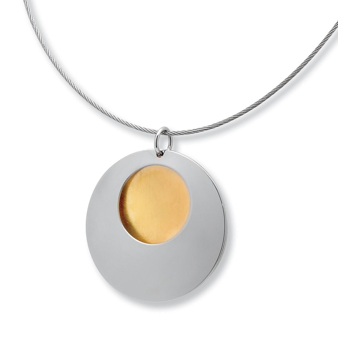 Stainless Steel Open Circle Pendant
