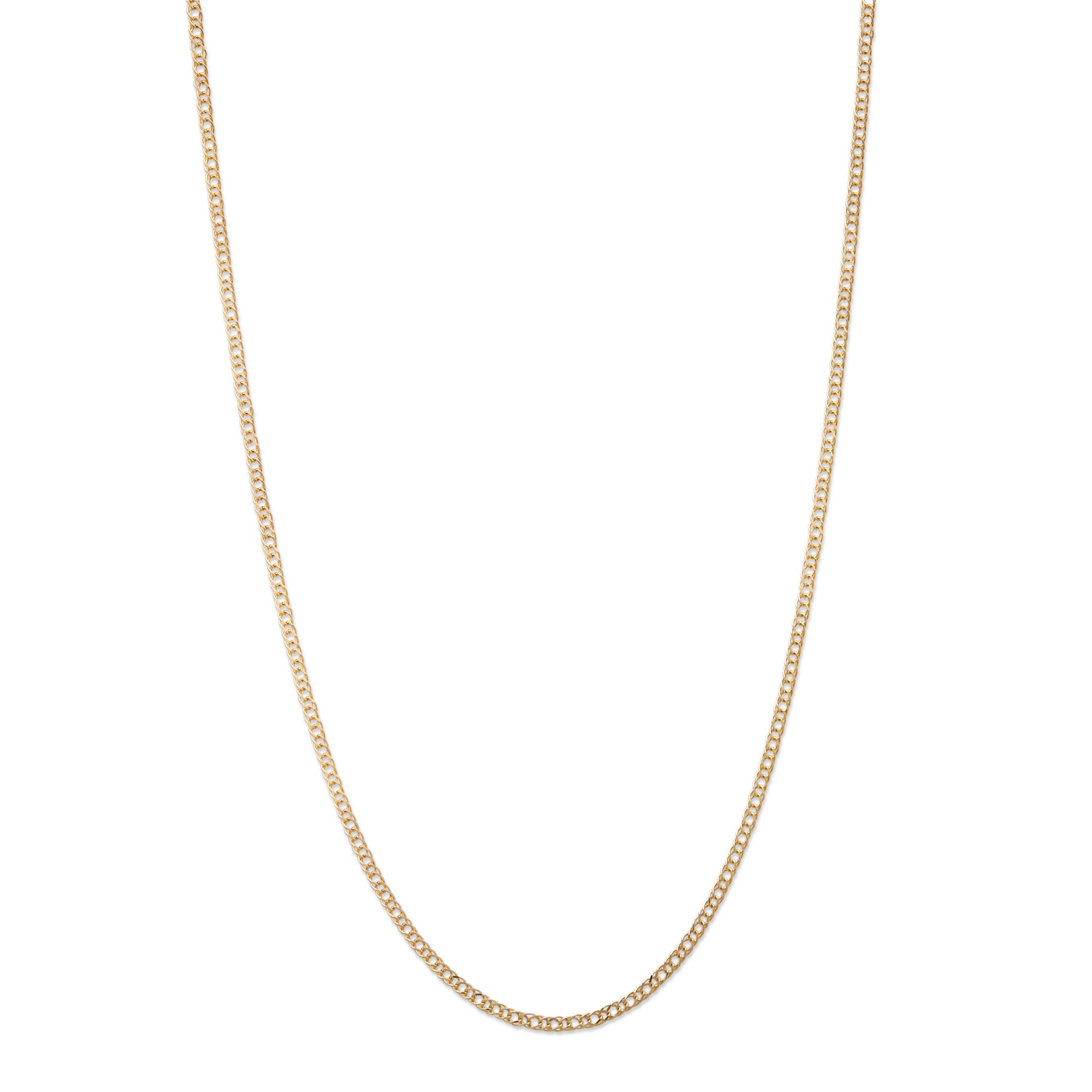 10k Gold Double Curb-Link Necklace 20"