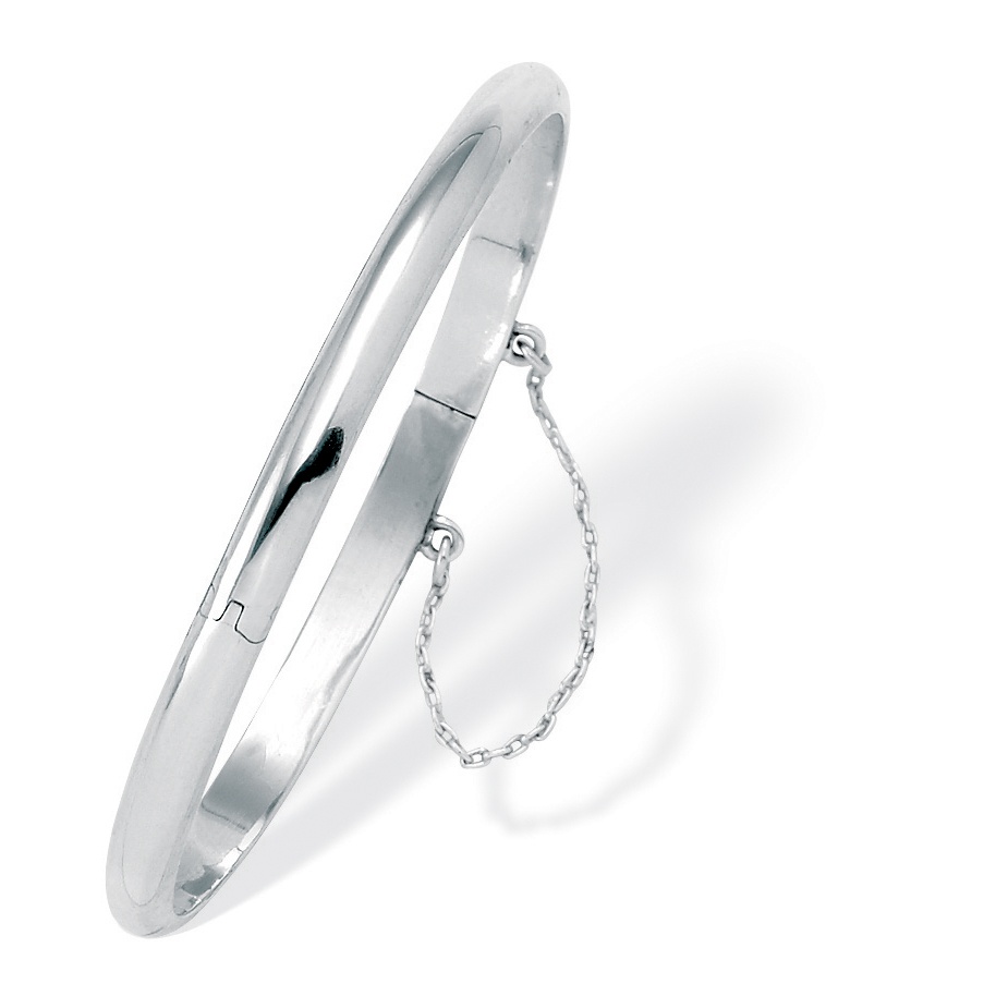 Polished Bangle Bracelet in Sterling Silver