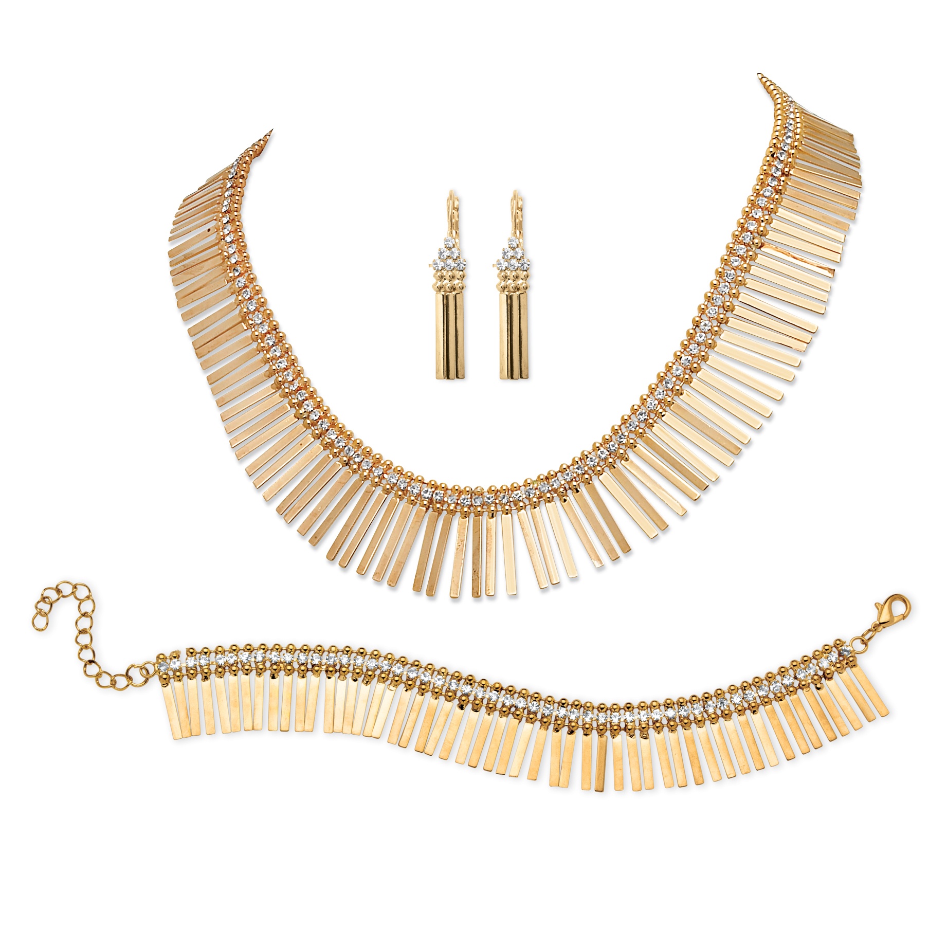 3 Piece Set Spray Jewelry in Goldtone
