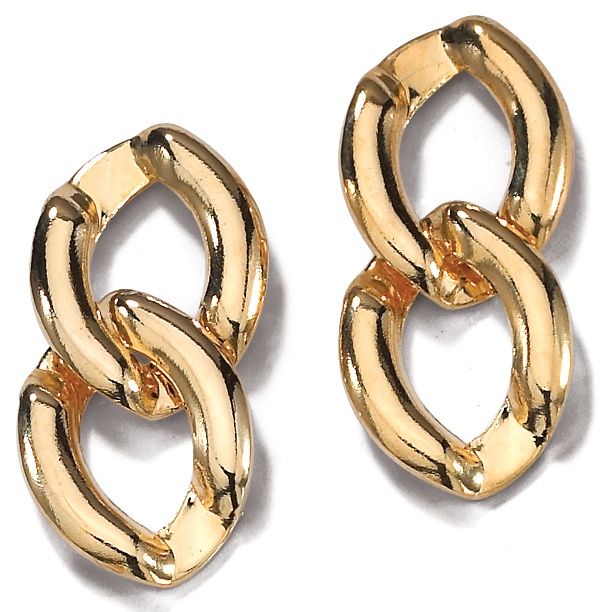 Curb-Link Earrings