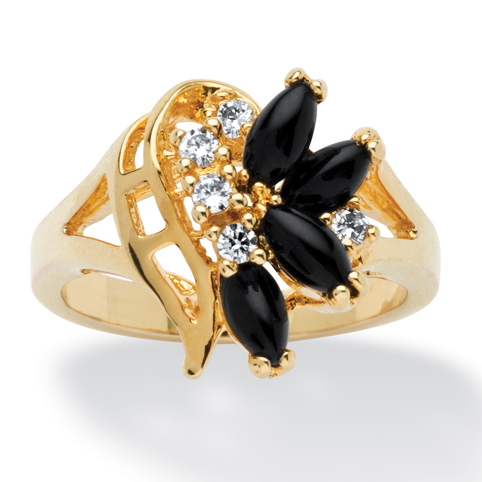 Onyx/Crystal Ring