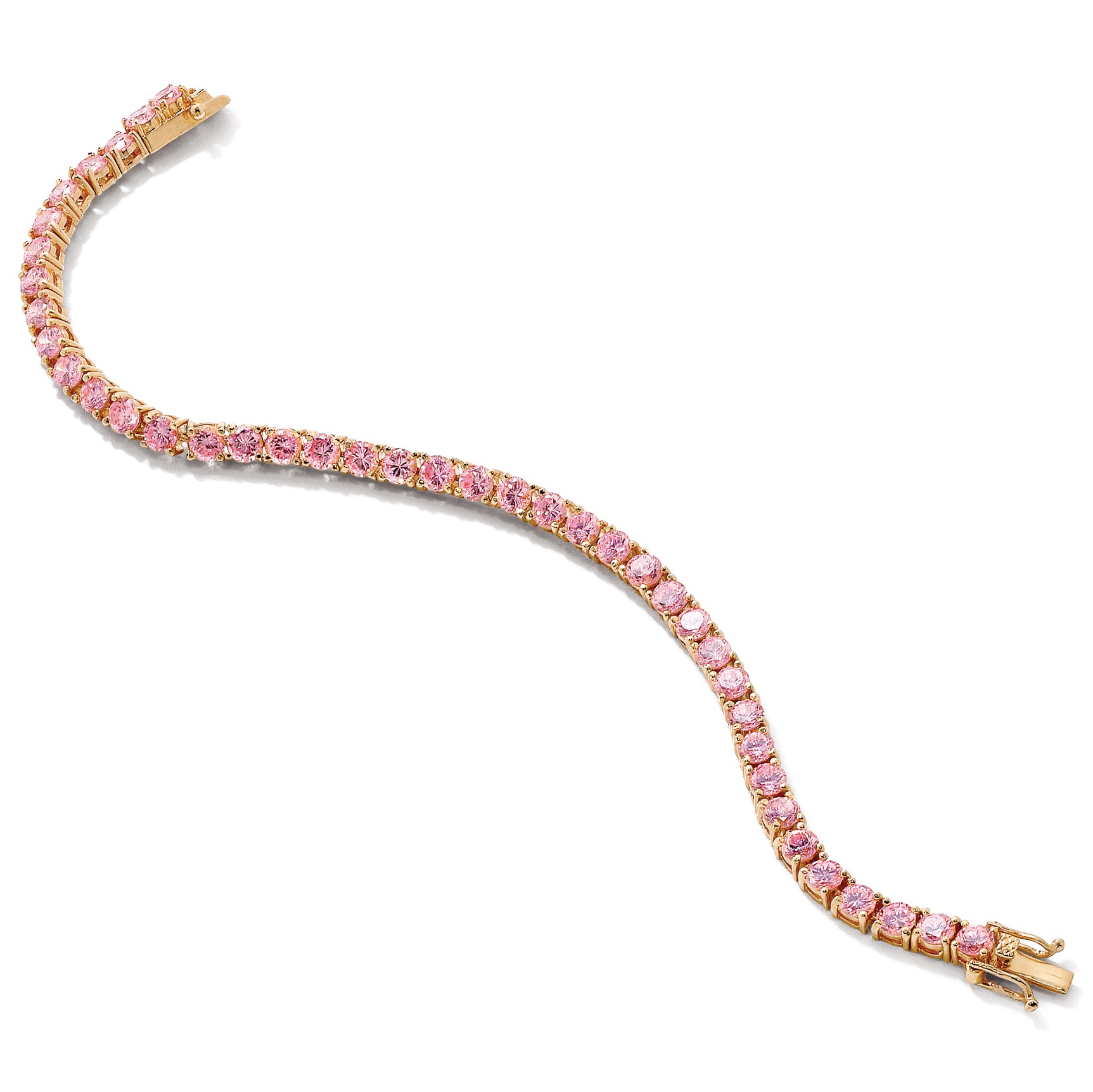 Pink DiamonUltra&trade; CZ Bracelet 7-1/4"
