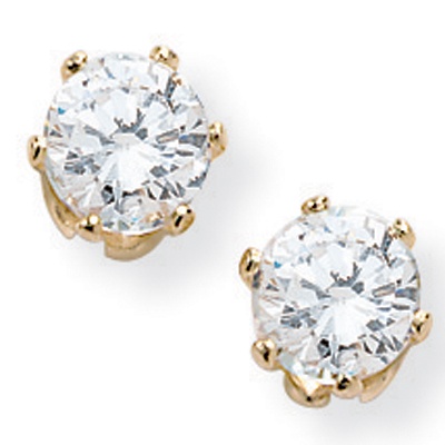 1.50 CT.T.W. DiamonUltra&trade; CZ Solitaire Earrings