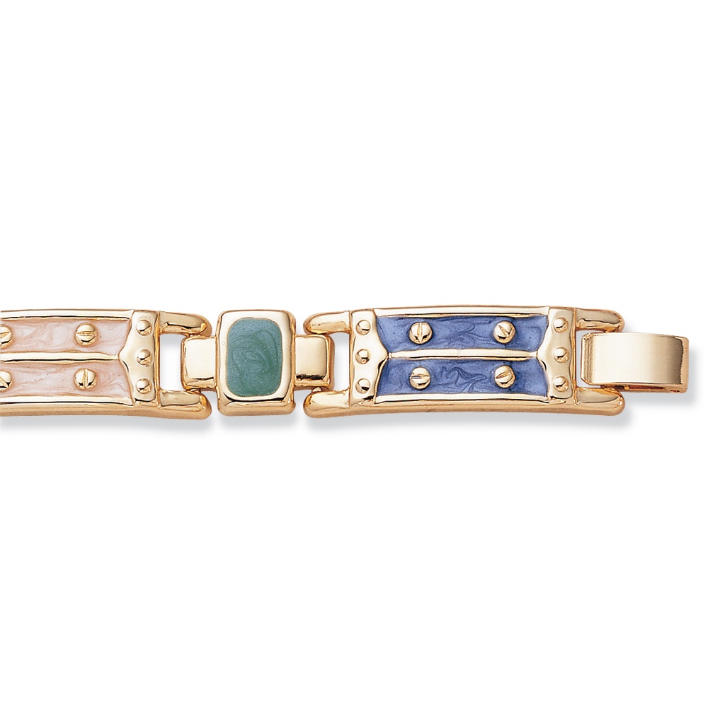 Goldtone Enamel Bracelet(Women's)